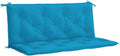 Hochwertige Bankkissen 120 cm Hellblau Gartenbank Auflage aus Oxford Gewebe Bequeme Sitzauflage geeignet fuer Gartenmoebel Terrassenbank und Indoor Sitzbank 7 cm Dicke ausgestattet mit Befestigungsbaendern Variante 438