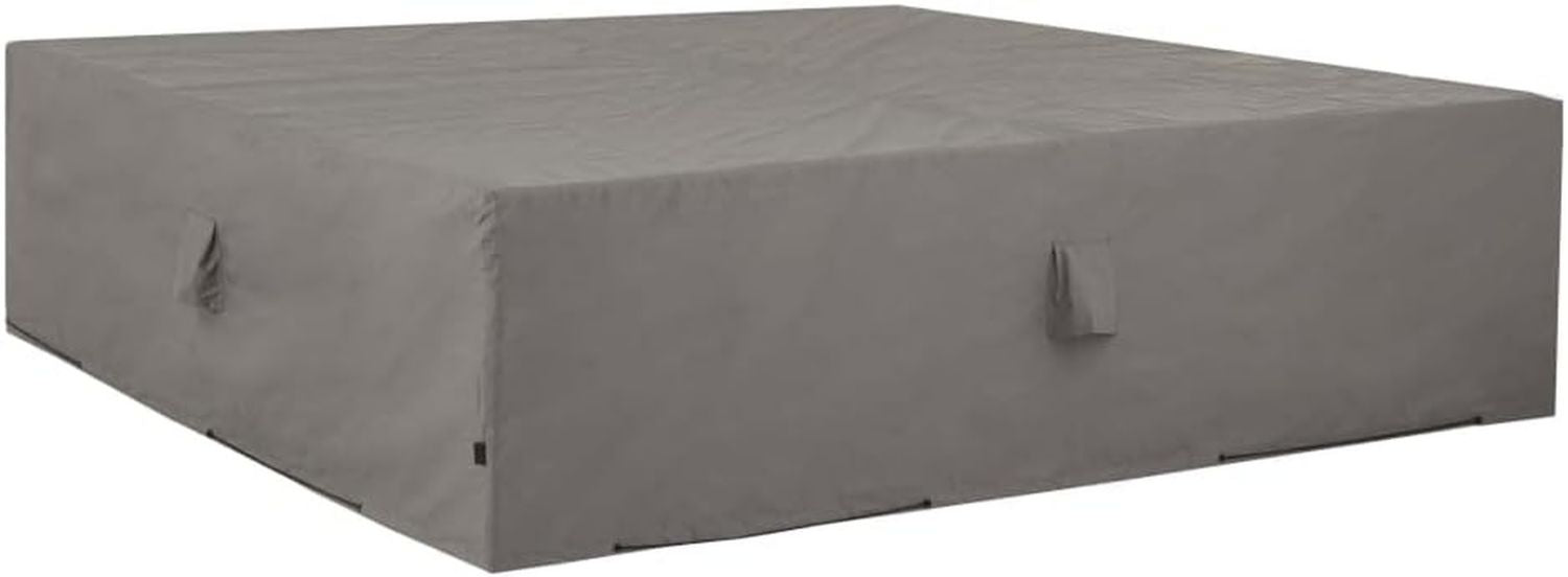 Wasserdichte atmungsaktive Gartenmoebel Abdeckung L Form 255x255x70 cm grau Variante 144