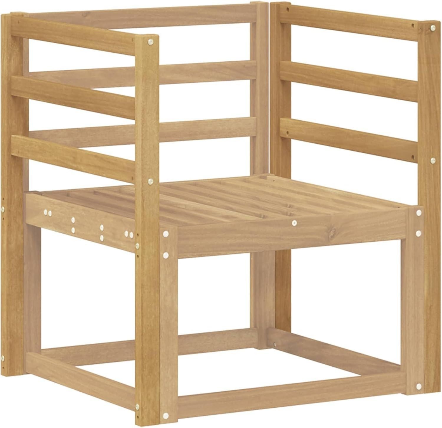 Hochwertige Armlehnenmodul 2 pcs Weiss 59 x 4 x 73 cm Massivholz Akazie Komfortmodul Holzarmlehne Robustes Zubehoer geeignet fuer Sitzgelegenheiten Sofaverbesserung und vielseitige Gartenmoebel Variante 571