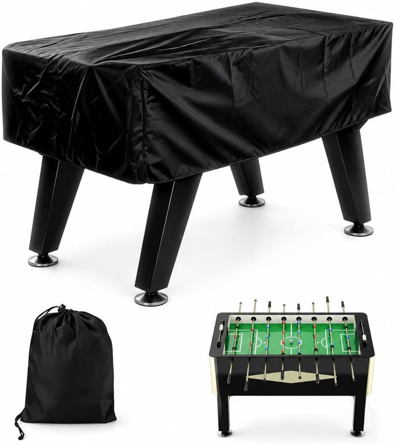 Hochwertige Kickergartentisch Abdeckung Wasserdicht 160 x 115 x 50 cm Gartengartentischfussball Variante 903