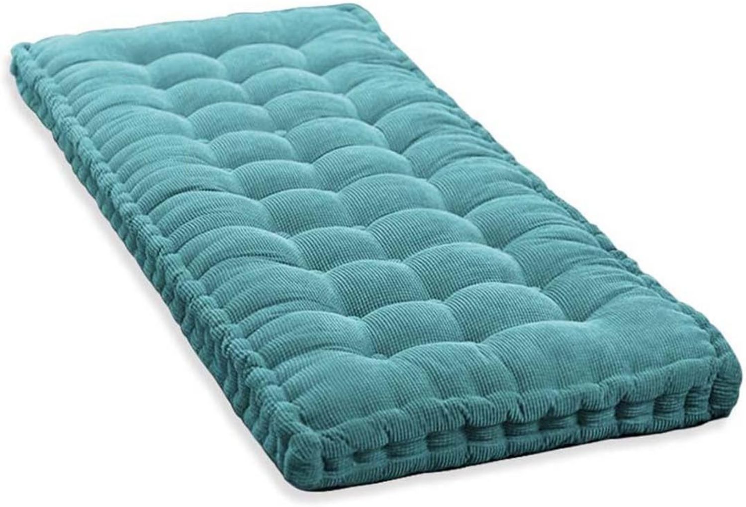 Hochwertige Dickes Bankkissen geeignet fuer 2 3 Sitzer Sofa 10 cm bequemes Baumwoll Sitzkissen perfekt fuer Haus Terrasse Schaukel 150 x 50 cm gruenes Gartenmoebel Zubehoer Variante 35